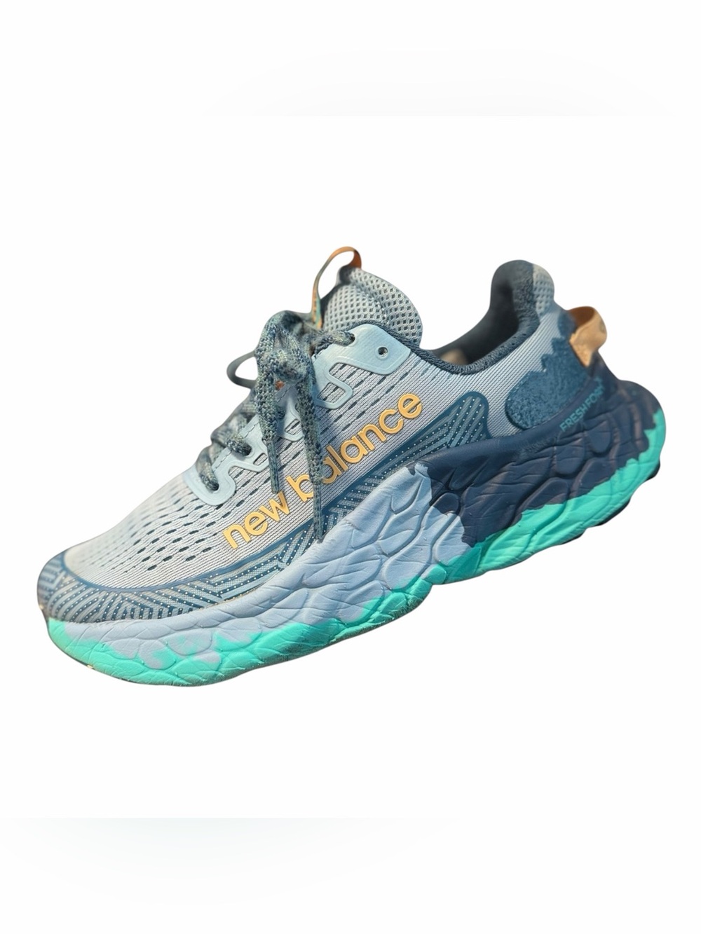 New Balance Light Blue Navy Teal Gradient Women's Sneaker